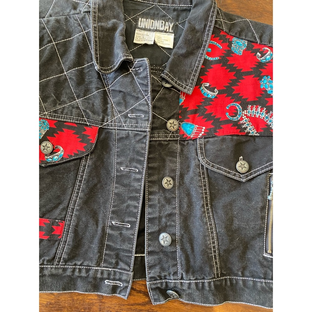 Vintage Unionbay Western Coastal Cowgirl Denim Jacket - Picture 10 of 11